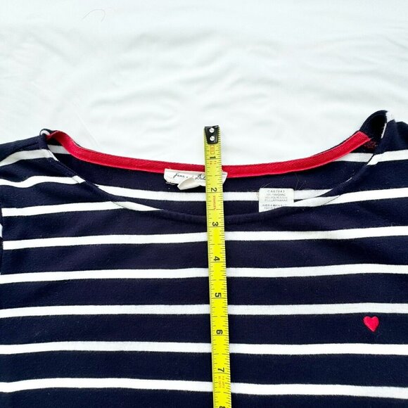 Jane and Delancey Nautical Boat Neck Long-sleeve Tee Stripped Navy White Small - Picture 9 of 15